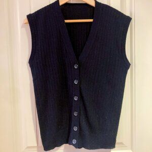 Ribbed sweater vest - 1990s East Germany